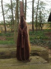 Bag "Leaf and Crochet"