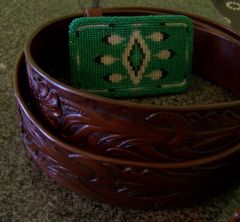 simple tooled belt