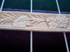dog collar detail before finishing