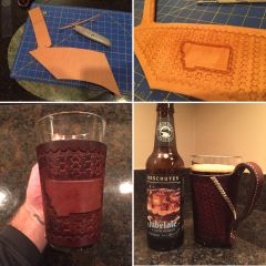 Pint glass holster-- the process