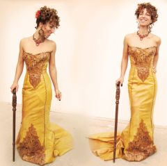 leather gown