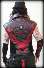 fire cat reversible vest and hood