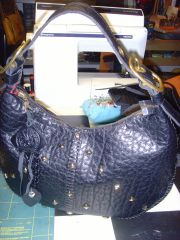 elephant print leather Bag