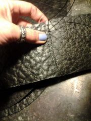handstitching bottom Bag