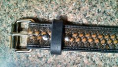 Basket weave belt