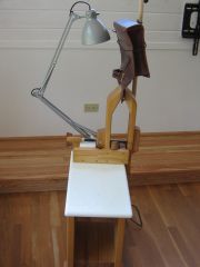 Homemade stitching horse
