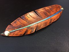 Leather Feather Bracelet