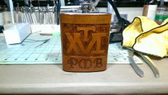 Va Tech 2016 graduation flask