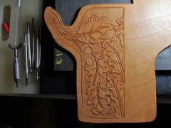 Preliminary Acorn Stamped Python .357 Mag Holster