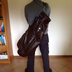 Golf bag being carried