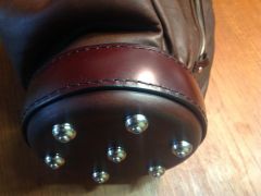 Bottom collar and base of golf bag
