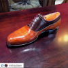 whiskey color shell cordovan shoe