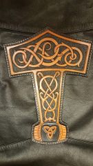 Thors hammer back patch