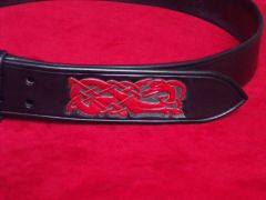 Black And Red Celtic Belt 805