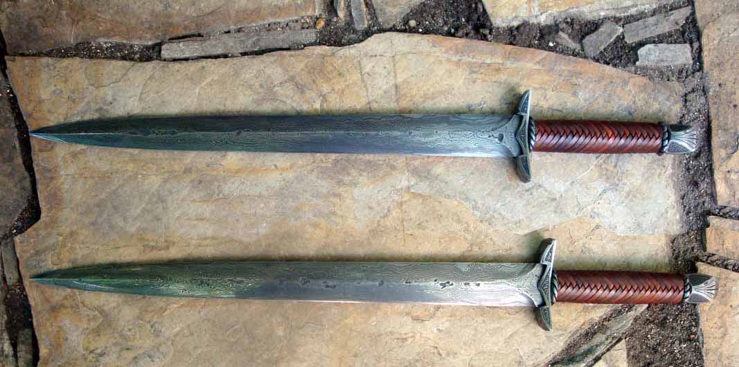 sword making in details, wrapping the handle in leather. — Steemit
