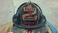 Fire helmet shield