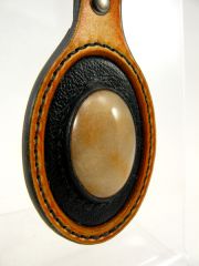 Key Fob with cabochon stone mount