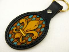 Fleur de lis key fob