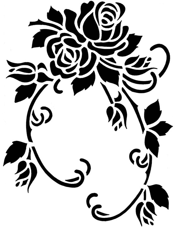 rose carving pattern - Patterns and Templates - Leatherworker.net