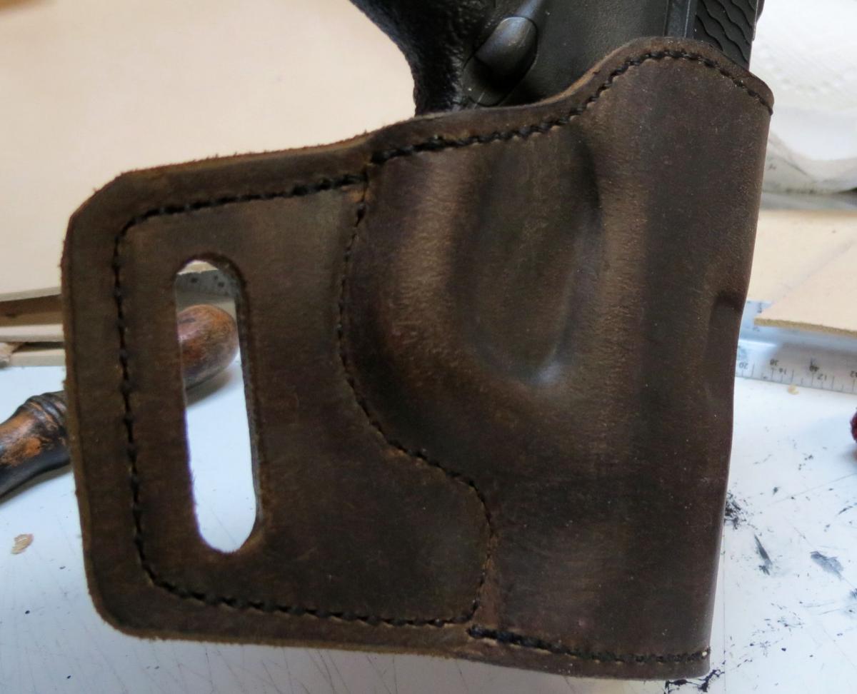 Distressed Leather Holster For M&p Shield. - Gun Holsters, Rifle Slings