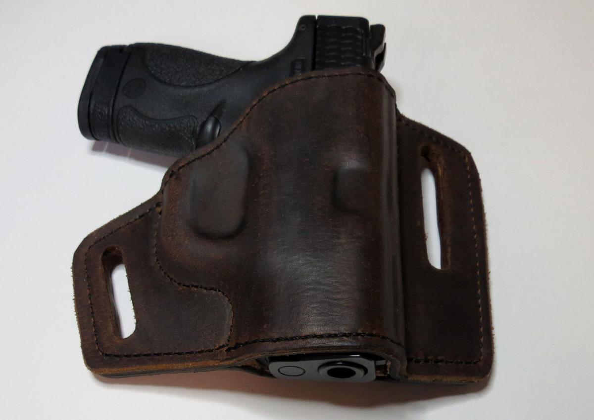 Distressed Leather Holster For M&p Shield. - Gun Holsters, Rifle Slings ...