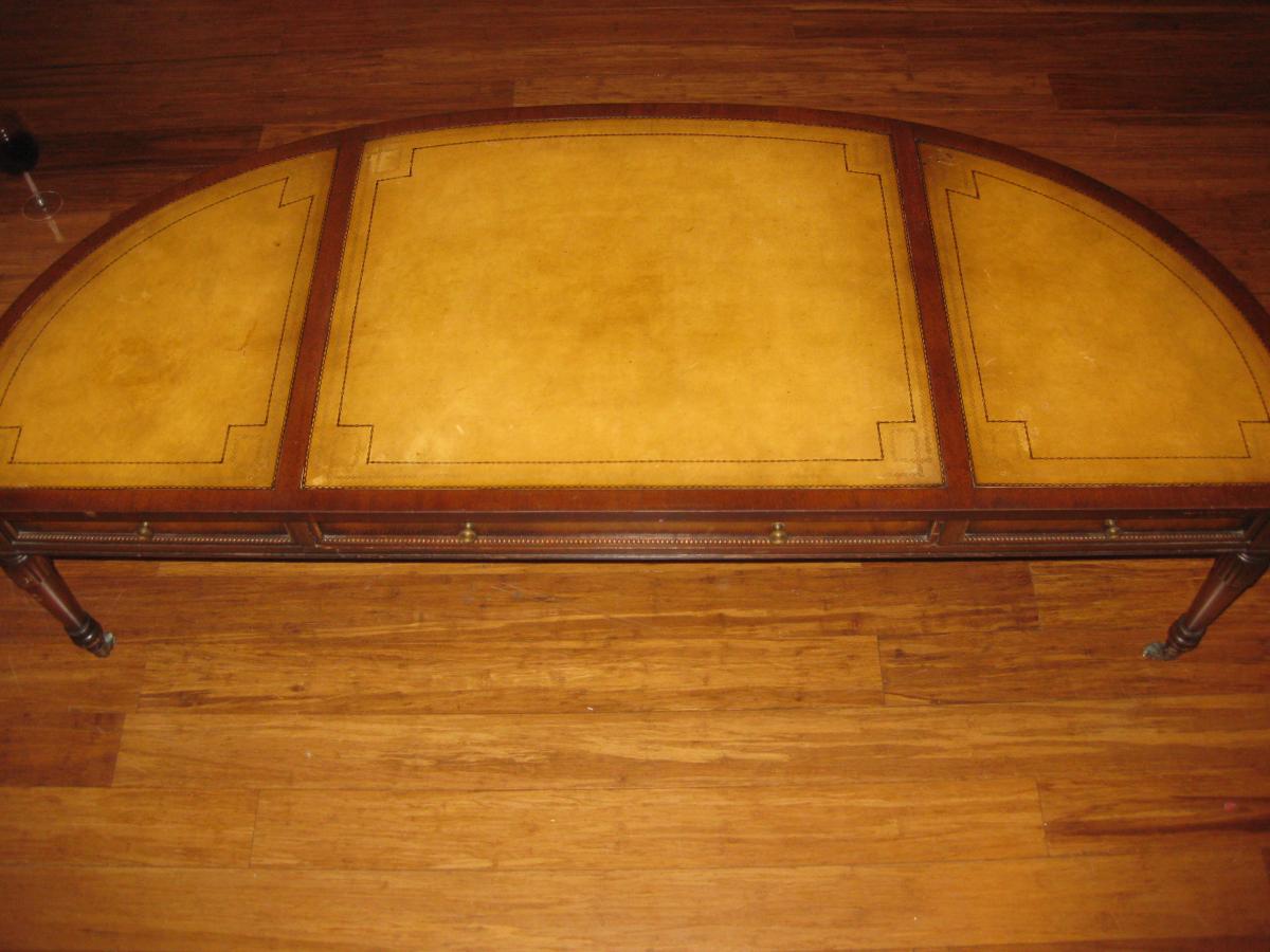 Restore/clean Leather Top Coffee Table - Leatherwork ...