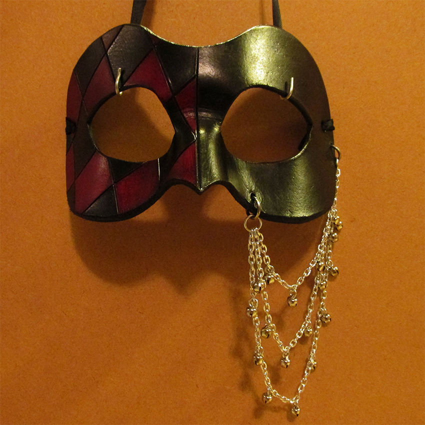 Jester Domino Mask - Masks - Leatherworker.net