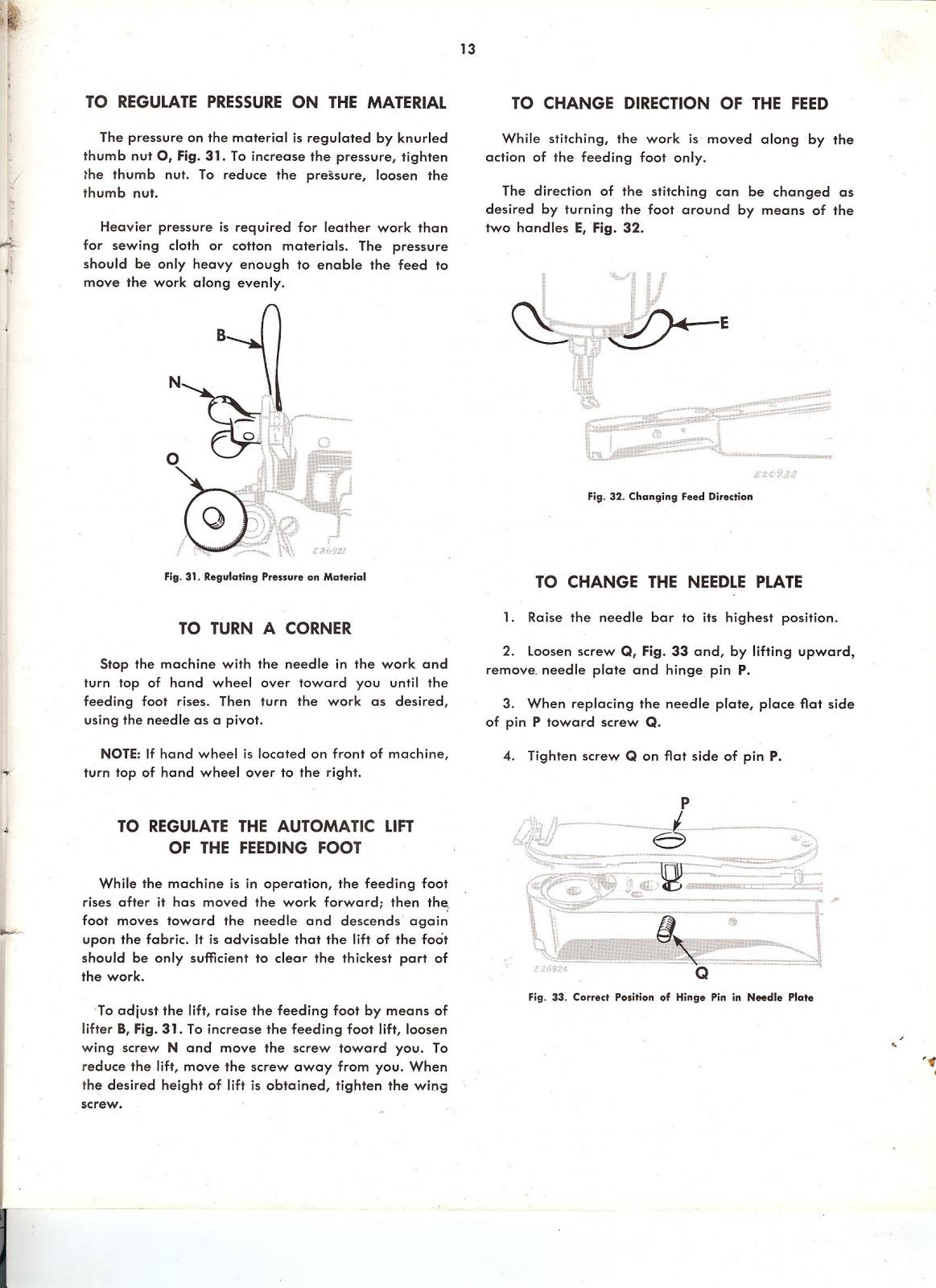 Singer 29 Foot Timing - Leather Sewing Machines - Leatherworker.net