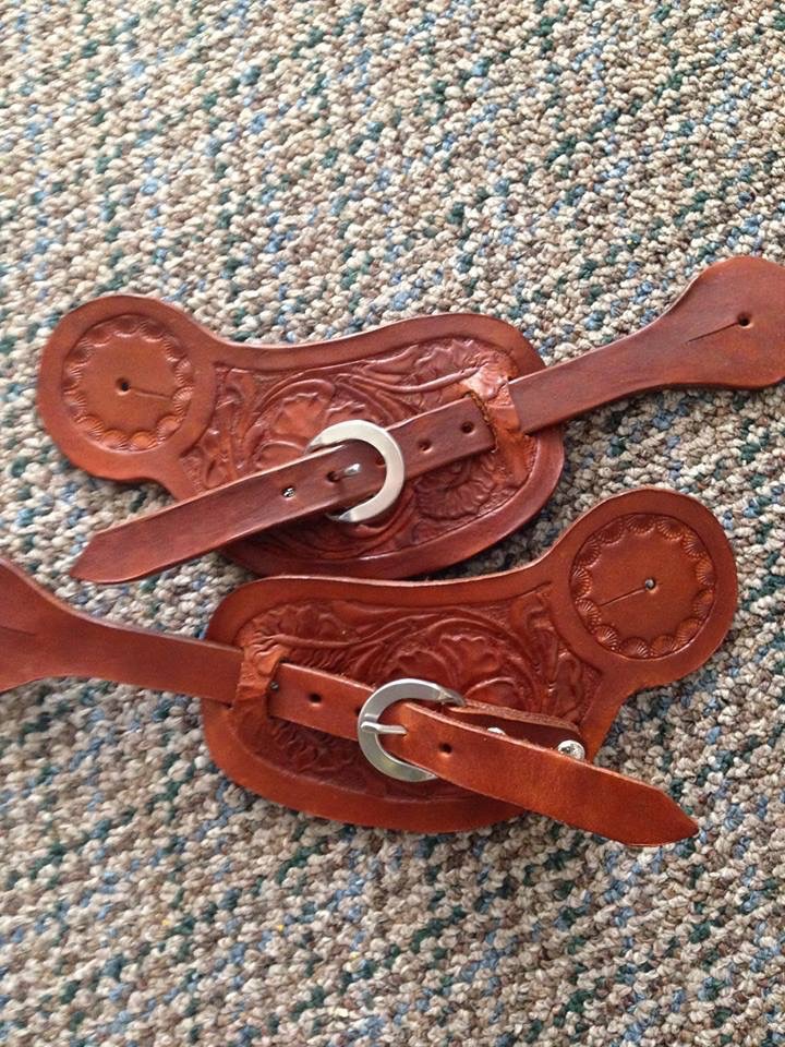 Bib style spur straps - Saddle and Tack Accessory Items - Leatherworker.net