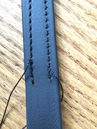 Back stitching Biothane Beta w/Cowboy 4500 - Leather Sewing Machines ...