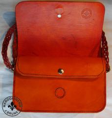 Designer Double Flap Purse (Partially Open)