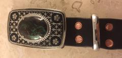 Vintage Buckle Copper Rivets