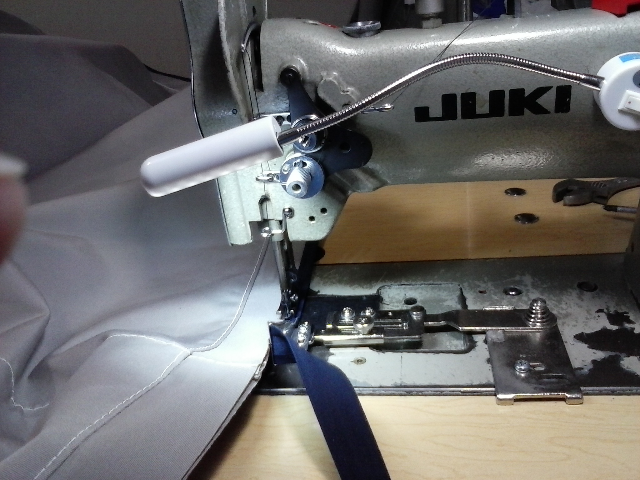 How to attach a binder to a Singer 111W155? - Leather Sewing