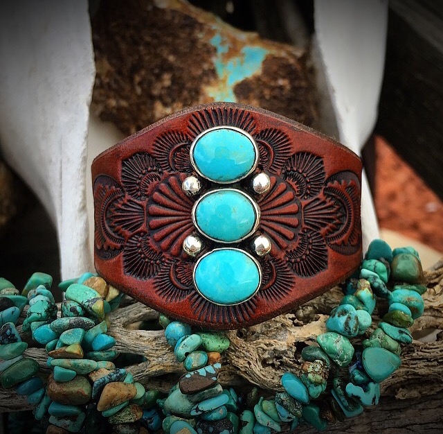 Leather Jewelry With Stone Inlay - How Do I Do That