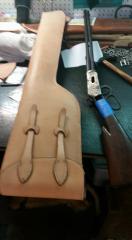 Lever Action Rifle scabbard in progress.jpg