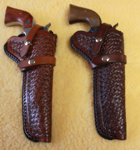 Two Ruger Single Six Holsters Gun Holsters Rifle Slings And Knife Sheathes 