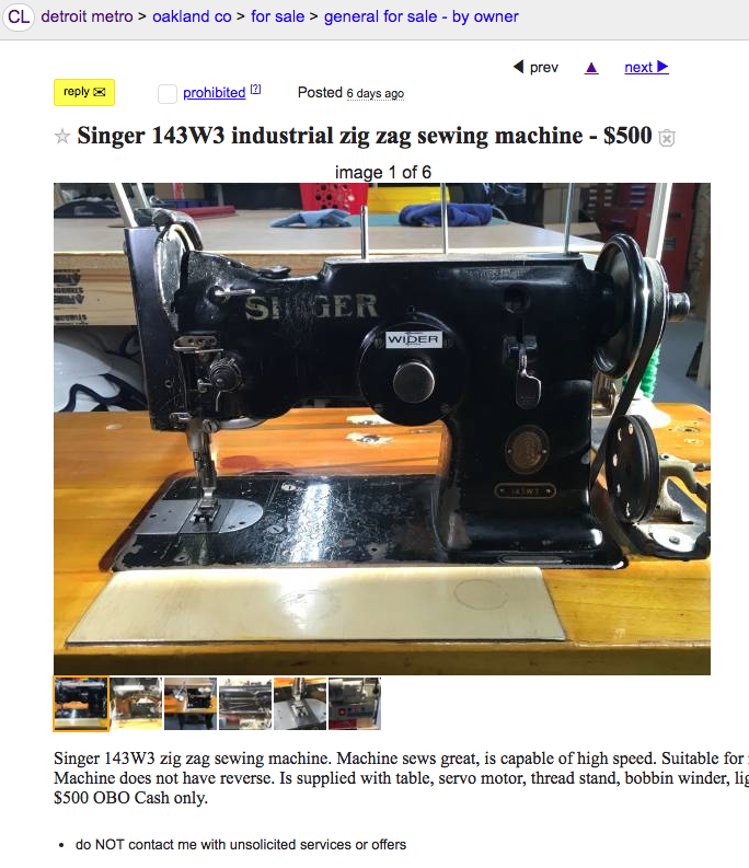 Zig Zag Presser Foot Pfaff Industry Sewing Machines 38 134,138 238