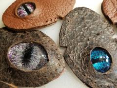 Hand Painted Handmade Dragon Eye Patches