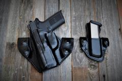 FN 40 snap on holster set