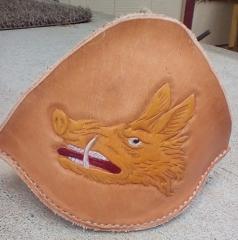 Boar's head elbow cop (2 piece)