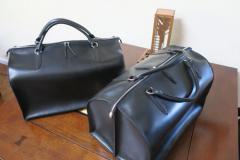 My first commission -- twin leather totes for a 1987 Ferrari