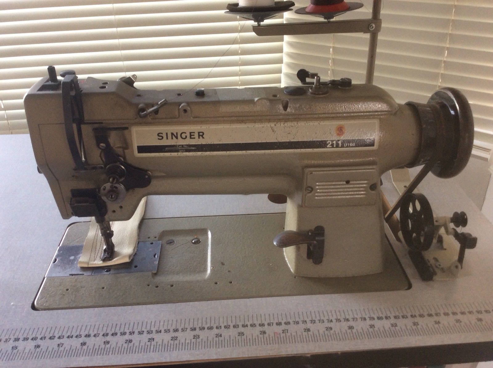 Singer 211U566A Walking Foot Industrial Sewing Machine with Reverse 