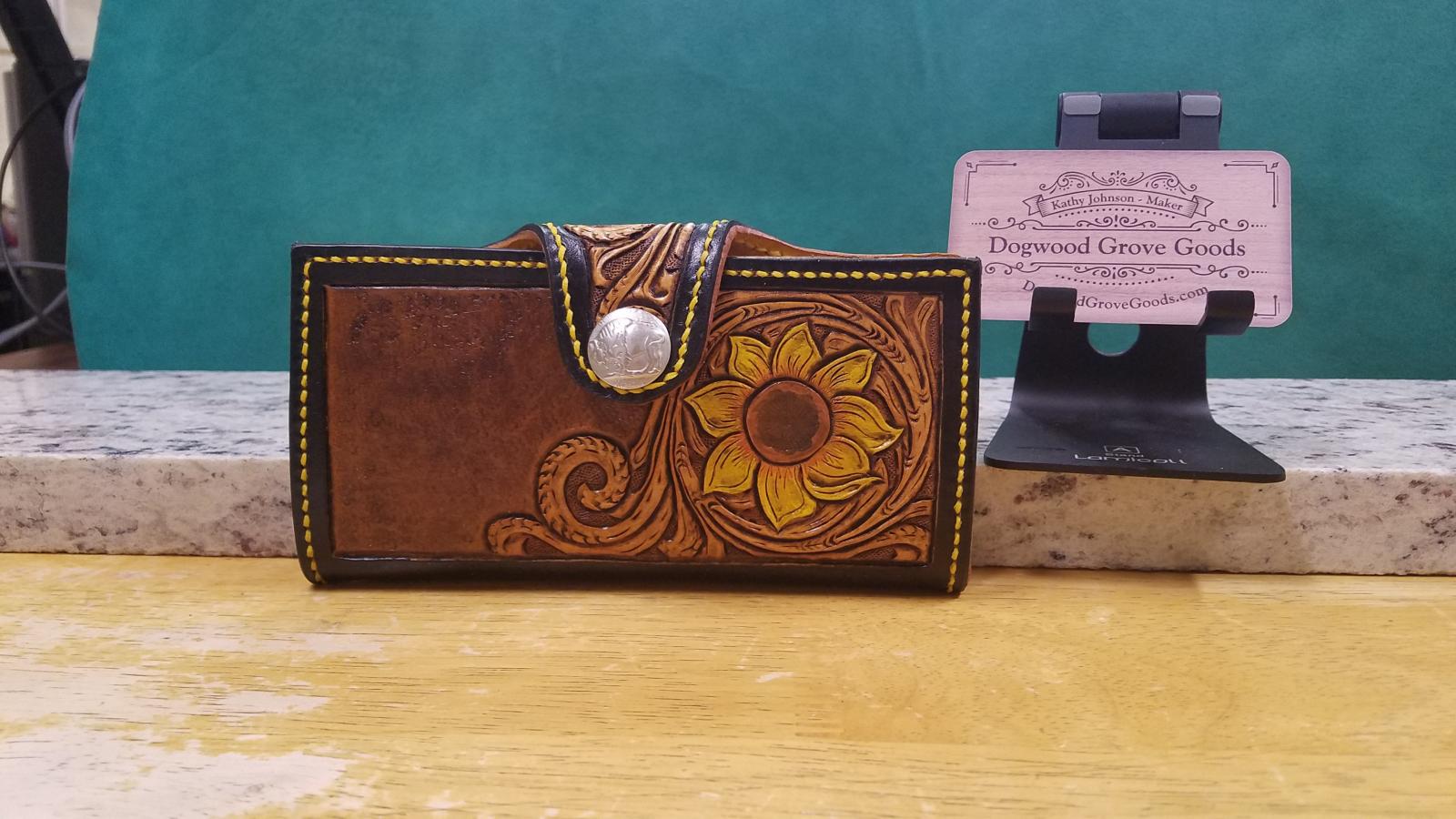 Tooled leather ladies clutch - Our Leatherwork Galleries ...