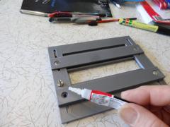 glue the screws