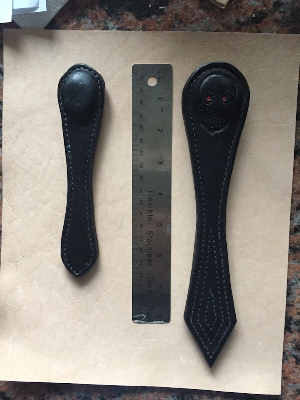 Leather blackjack (left). Leather sap (right). Picture by reader