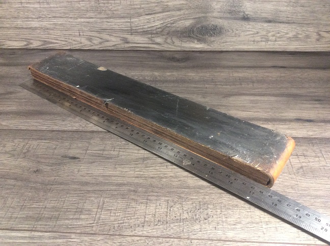 Custom made leather strop. one side is smooth vegetable tanned leather, the  other side is rough. Ready for your favorite stropping compound. How'd I  do? : r/sharpening