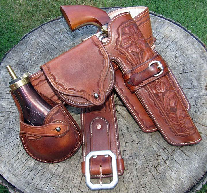 Black Powder Rig - Gunbelt, Holster and Shooters/Cylinder Pouches