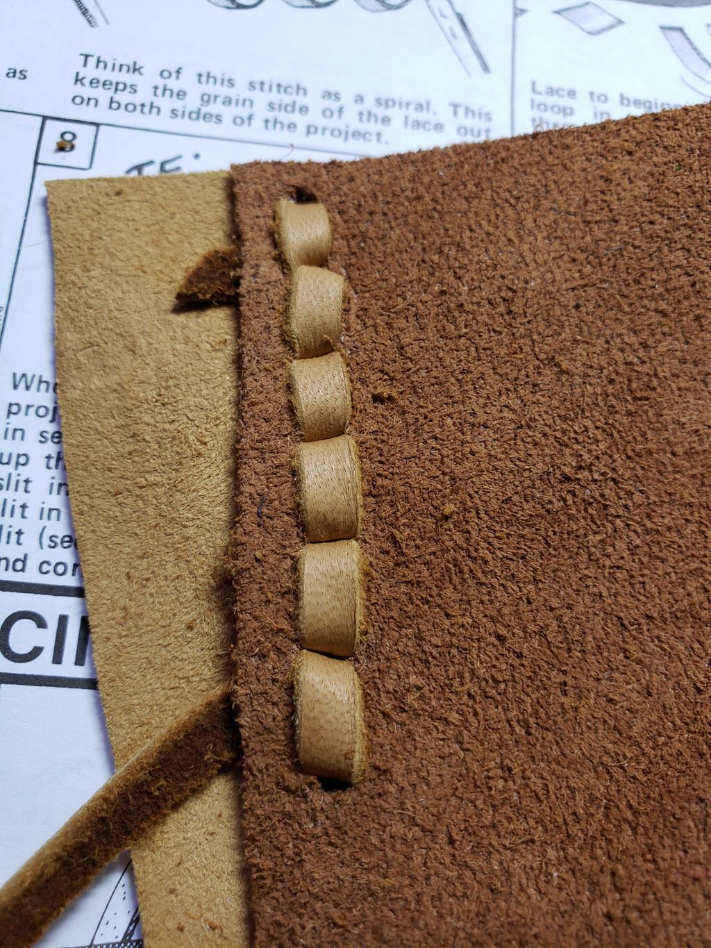 leather lacing techniques - Google Search  Leather and lace, Sewing  leather, Leather working patterns