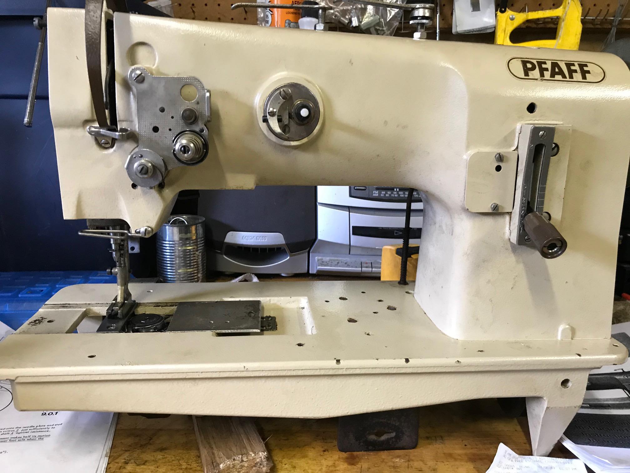 PFAFF 1245 Walking Foot Sewing Machine with Top Load Bobbin for Leather and  Upholstery - Sunny Sewing Center