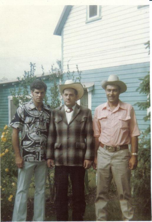 3 generations of saddle mkrs Philbert dad n uncle Raymond.jpg